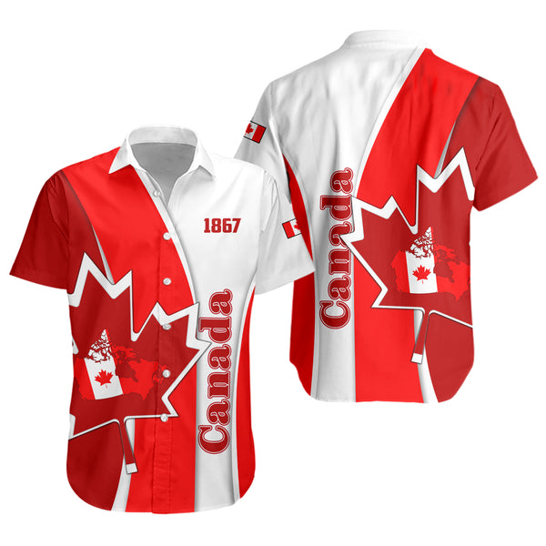 Canada Short Sleeve Shirt Founding Year Spirit