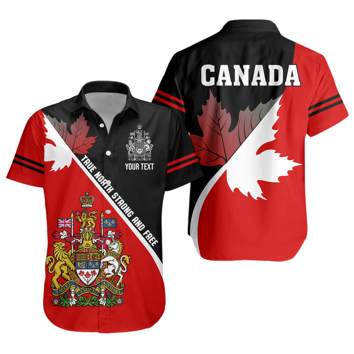 Canada Short Sleeve Shirt Custom Proud Canadian Coat