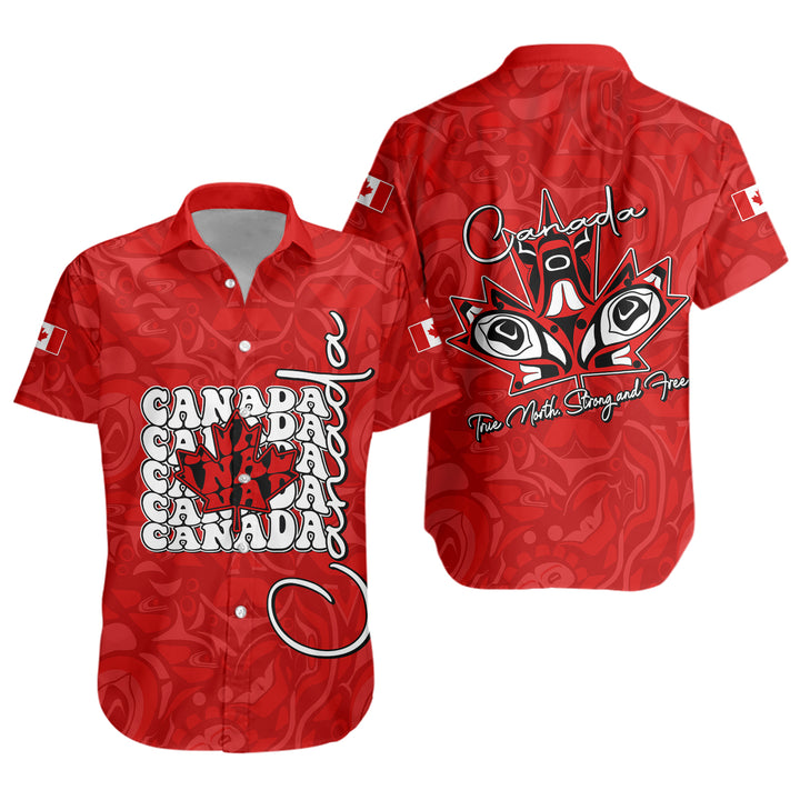 Canada Short Sleeve Shirt Roots Of The North