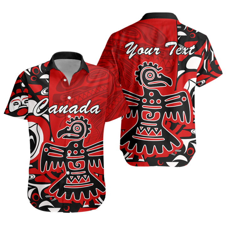 Canada Short Sleeve Shirt Canada Eagle’s Might Haida Heritage