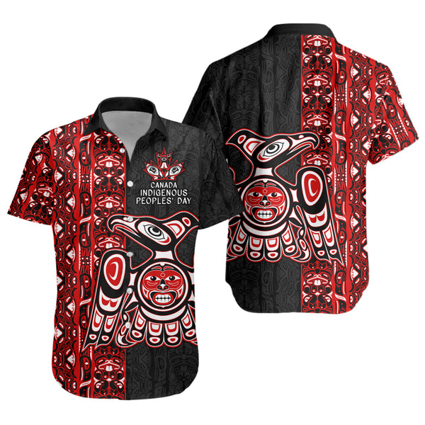 Canada Short Sleeve Shirt Haida Indigenous Spirit Canada Edition