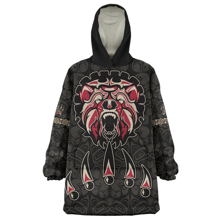 Canada Snug Hoodie Haida Tribal Roaring Bear