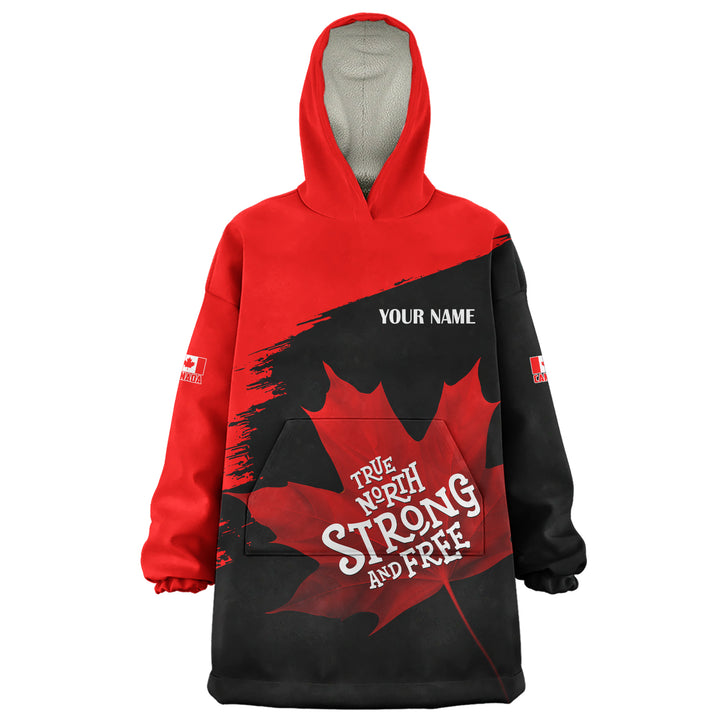 Canada Snug Hoodie Custom Maple Power Blackout