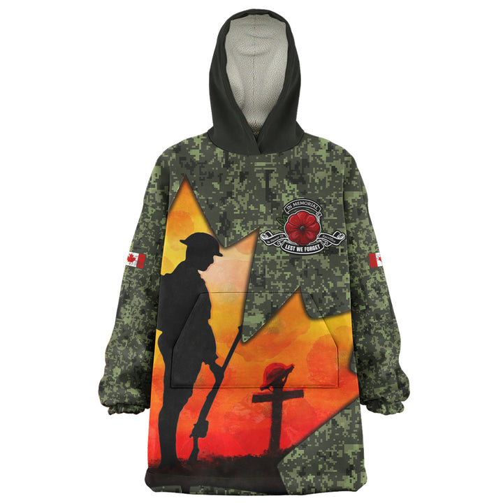 Canada Snug Hoodie Remembrance Day Honoring The Brave