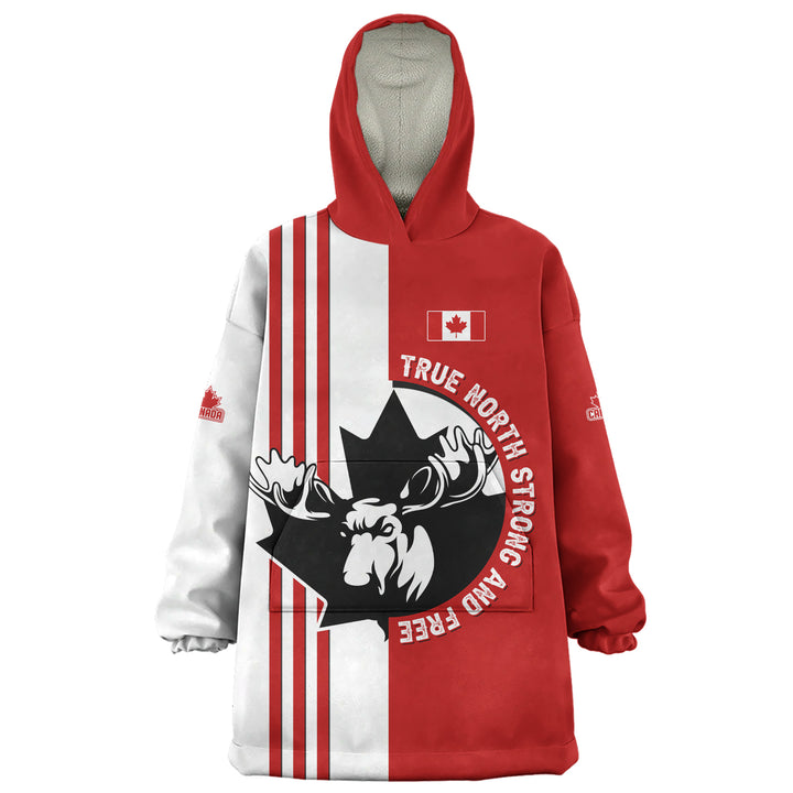 Canada Snug Hoodie Born North Wild And Proud