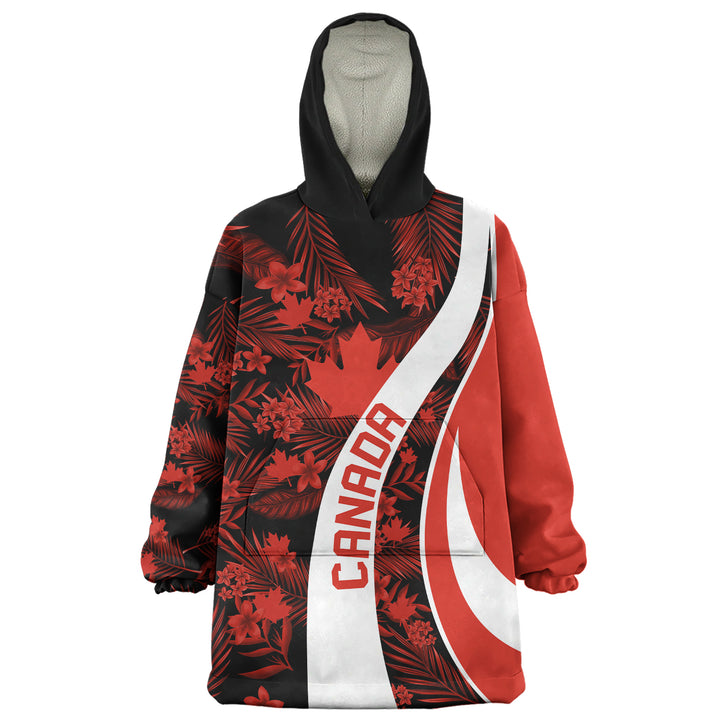 Canada Snug Hoodie Canada Vintage Tropical Summer Style