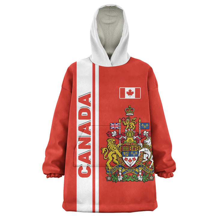 Canada Snug Hoodie Canada Coat Of Arms Simple Style