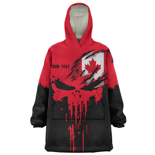 Canada Snug Hoodie Maple Skull Fearless North