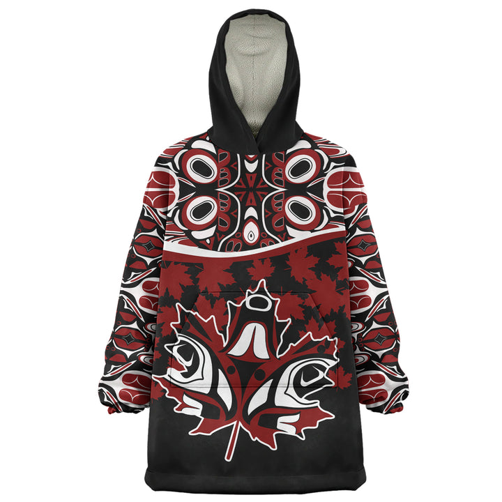 Canada Snug Hoodie Haida Echo Red Leaf Pride