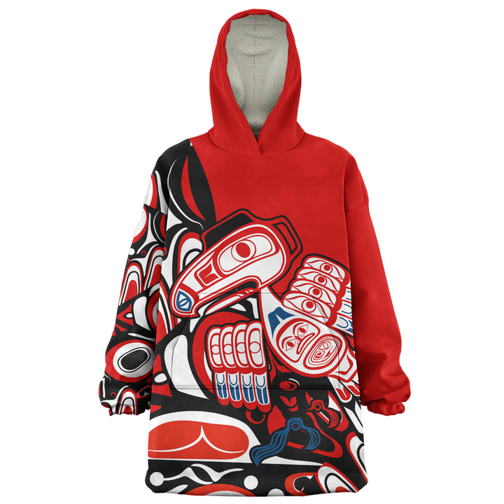 Canada Snug Hoodie Haida Red Totem Legacy