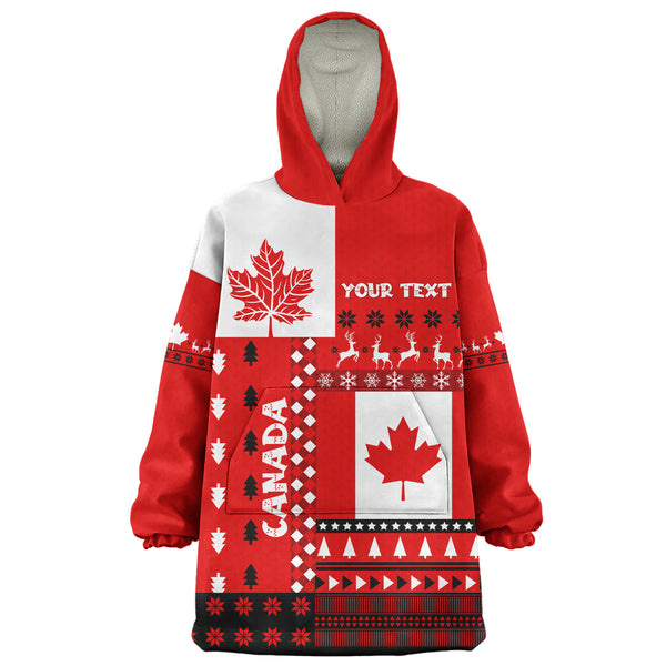 Canada Snug Hoodie Nordic Maple Christmas Spirit