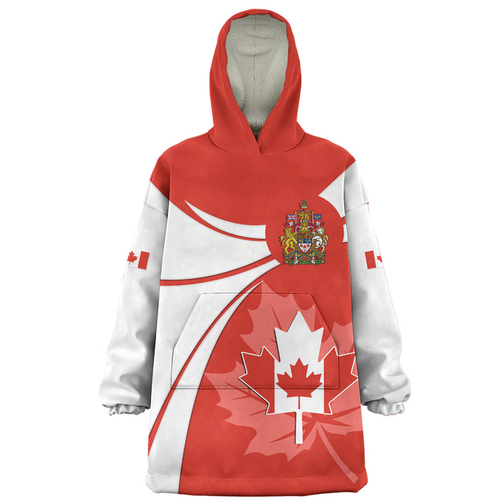 Canada Snug Hoodie Canada Maple Wave Design