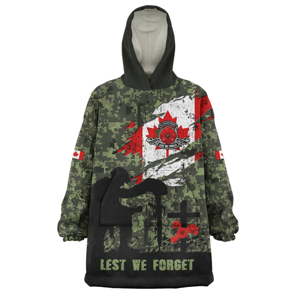 Canada Snug Hoodie Remembrance Day Fallen Soldiers Memorial