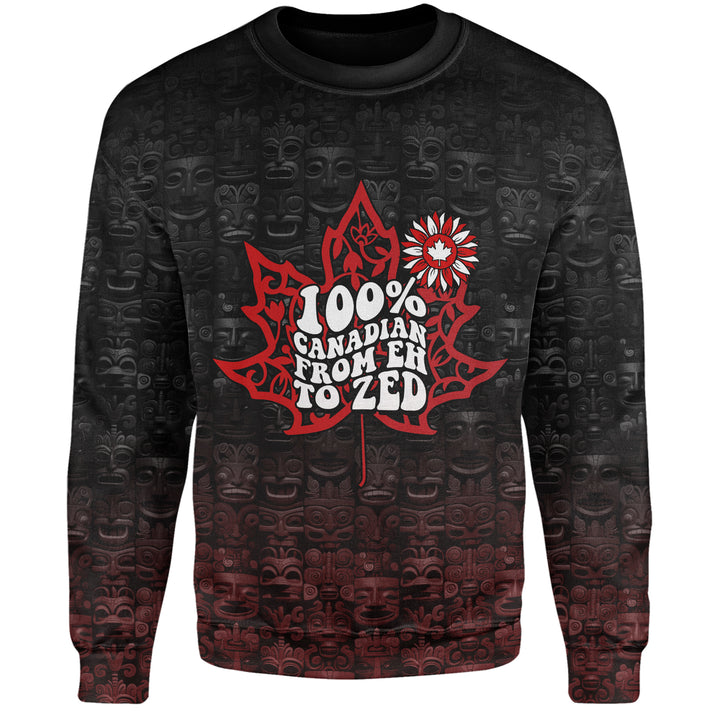 Canada Sweatshirt Totem Shadows Canada’s Spirit