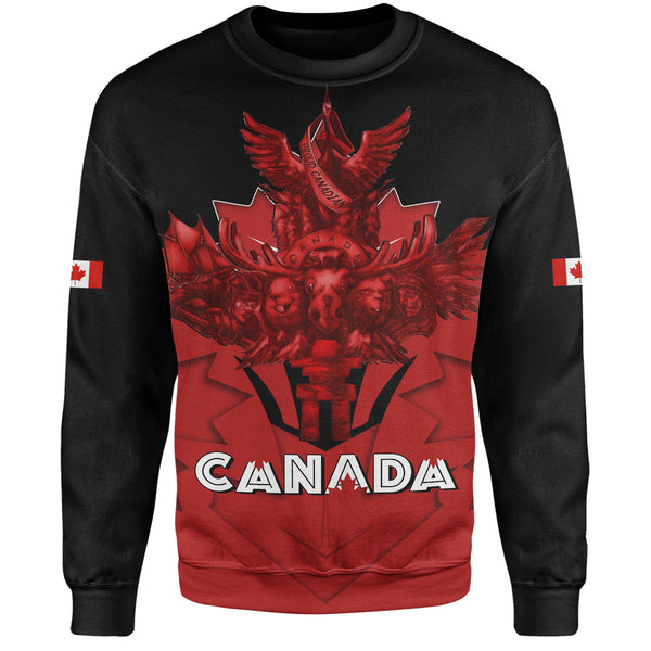 Canada Sweatshirt Red Sovereign Northern Emblem
