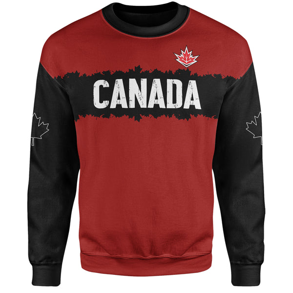 Canada Sweatshirt Red & Black True North