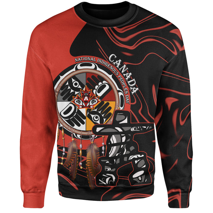 Canada Sweatshirt Indigenous Peoples Day With Dreamcatche