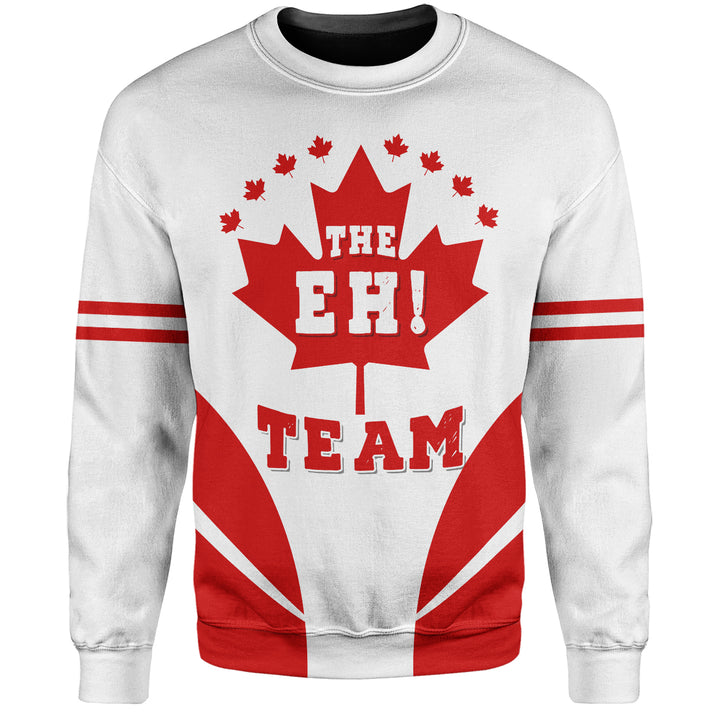 Canada Sweatshirt Custom Canada The Eh Team Maple Leaf