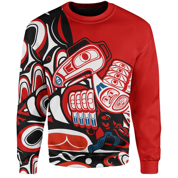 Canada Sweatshirt Haida Red Totem Legacy