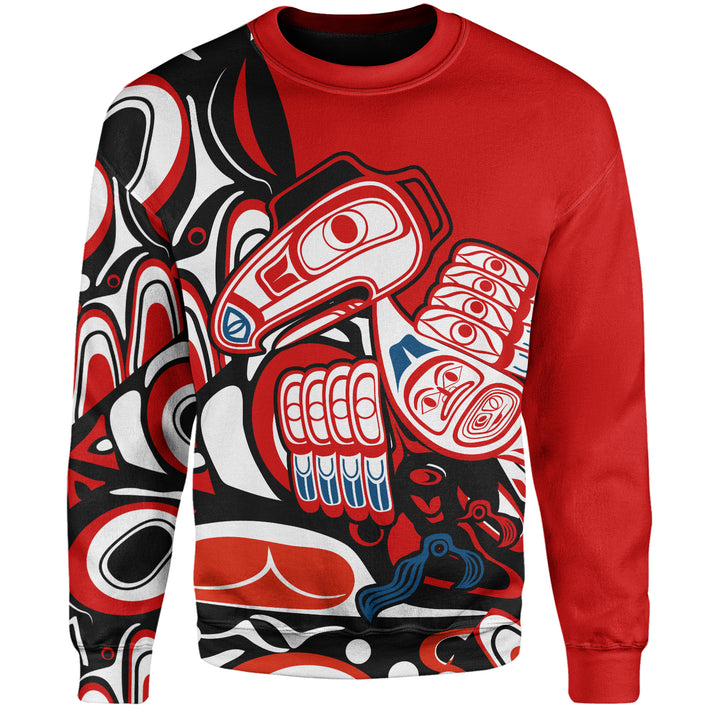 Canada Sweatshirt Haida Red Totem Legacy