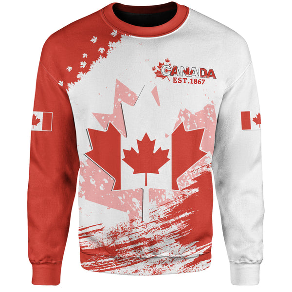 Canada Sweatshirt Maple Born Canada Made