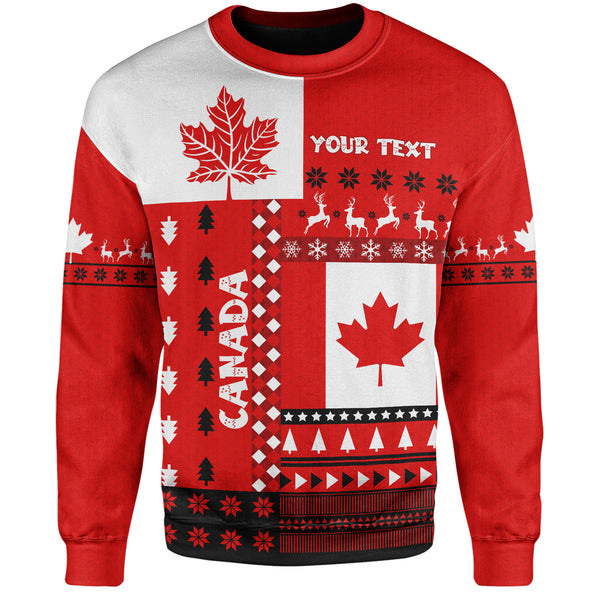 Canada Sweatshirt Nordic Maple Christmas Spirit