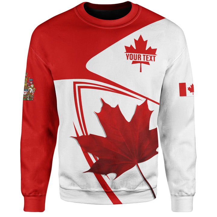 Canada Sweatshirt Custom Canada Maple Leaf Red And White