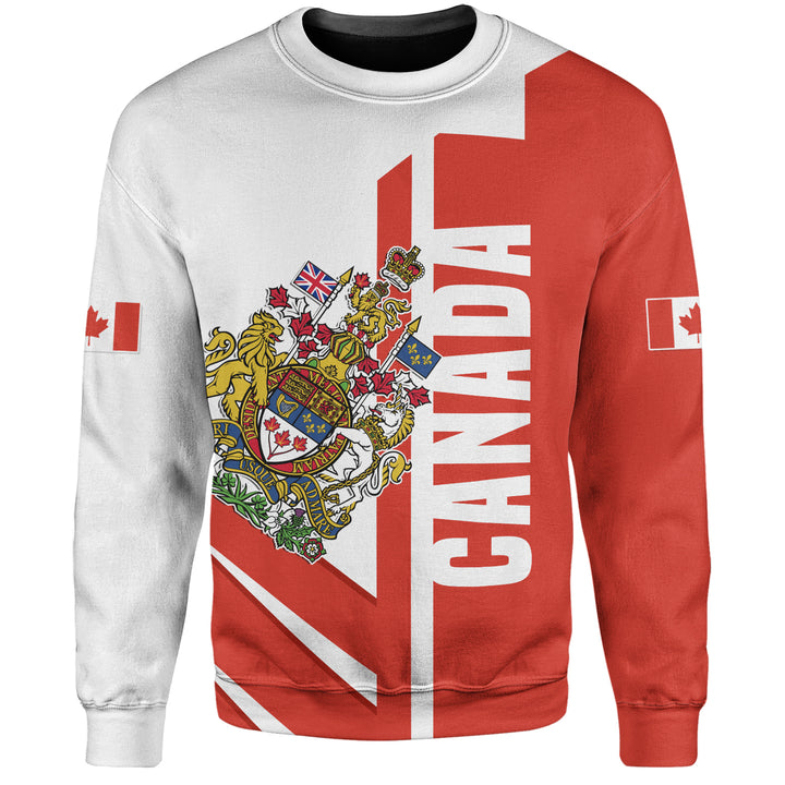 Canada Sweatshirt Canada Coat Of Arms Tribute