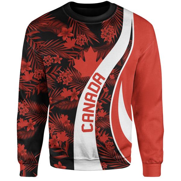 Canada Sweatshirt Canada Vintage Tropical Summer Style