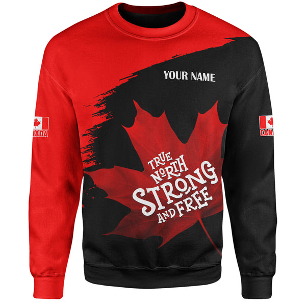 Canada Sweatshirt Custom Maple Power Blackout