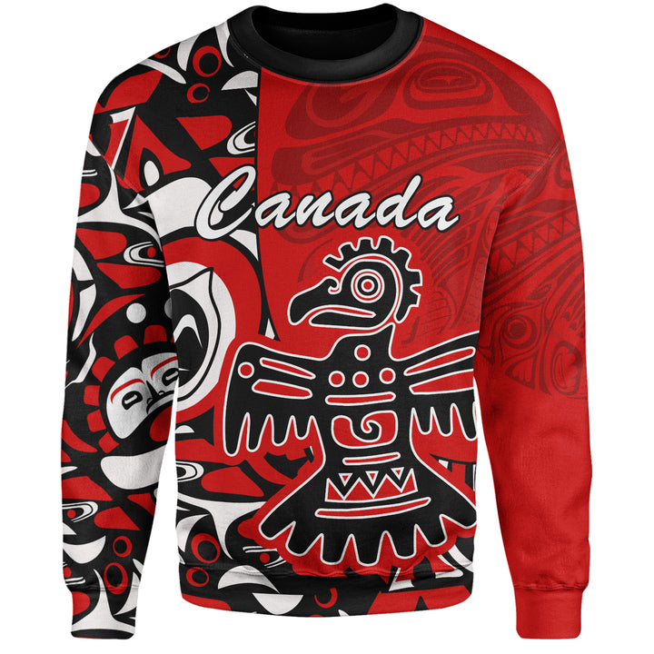 Canada Sweatshirt Canada Eagle’s Might Haida Heritage