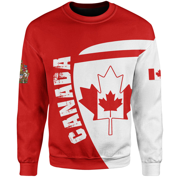 Canada Sweatshirt Canada Maple Leafs Half Concept
