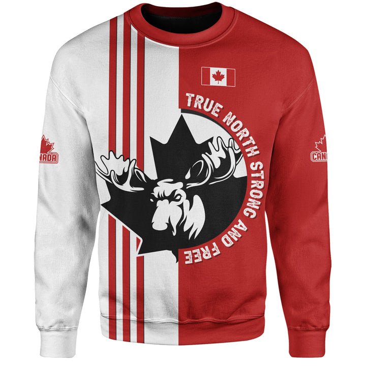 Canada Sweatshirt Born North Wild And Proud