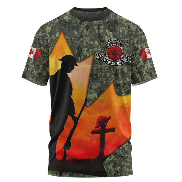 Canada T-Shirt Remembrance Day Honoring The Brave