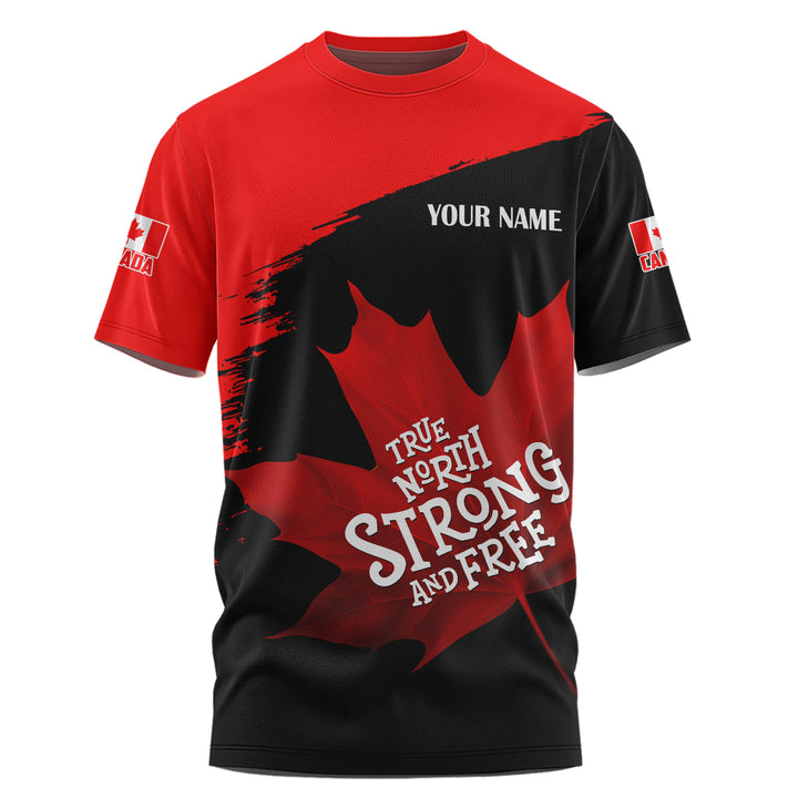 Canada T-Shirt Custom Maple Power Blackout