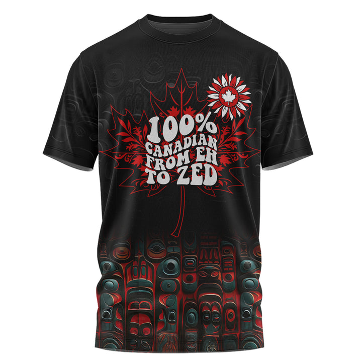 Canada T-Shirt Canadian From Eh To The Zed Haida Pattern