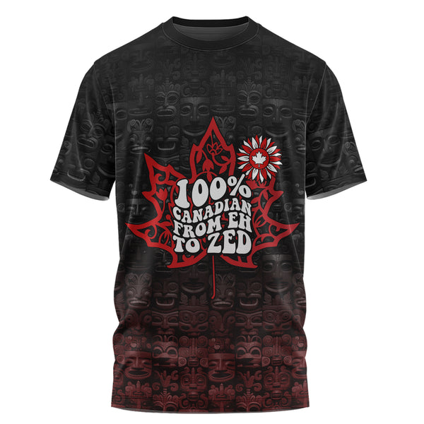 Canada T-Shirt Totem Shadows Canada’s Spirit