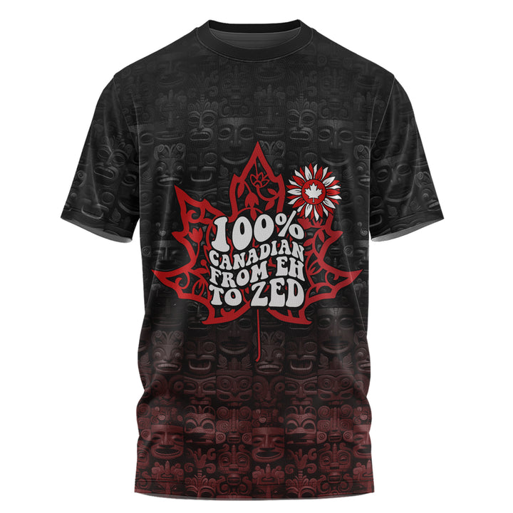 Canada T-Shirt Totem Shadows Canada’s Spirit
