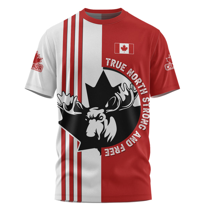 Canada T-Shirt Born North Wild And Proud