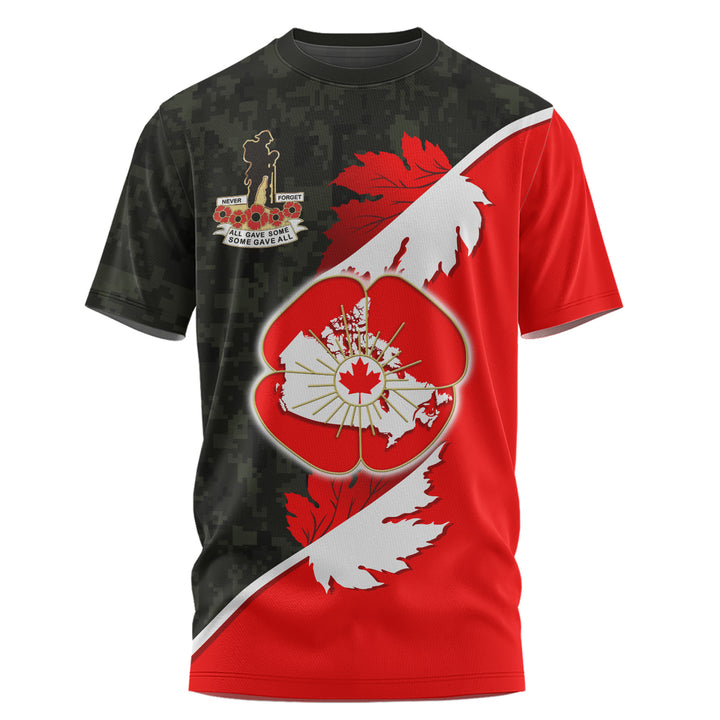 Canada T-Shirt Never Forgotten Remembrance Day Edition