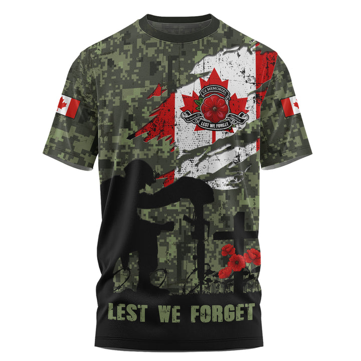 Canada T-Shirt Remembrance Day Fallen Soldiers Memorial