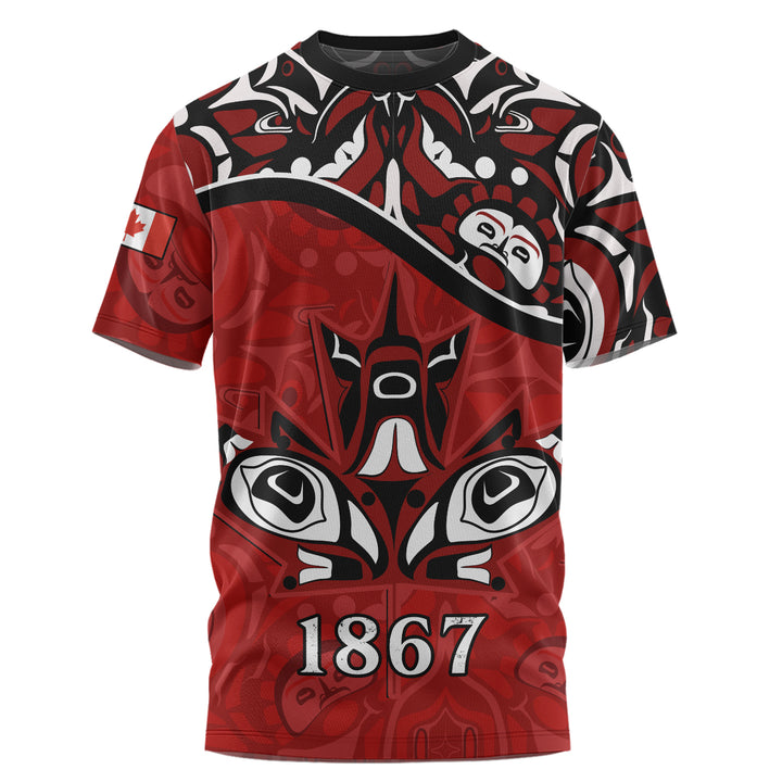 Canada T-Shirt Haida Indigenous Power 1867