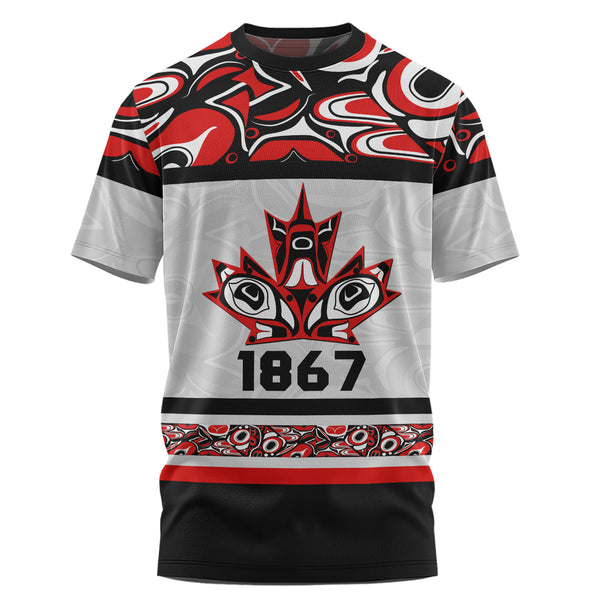 Canada T-Shirt Haida Indigenous Maple Legacy 1867