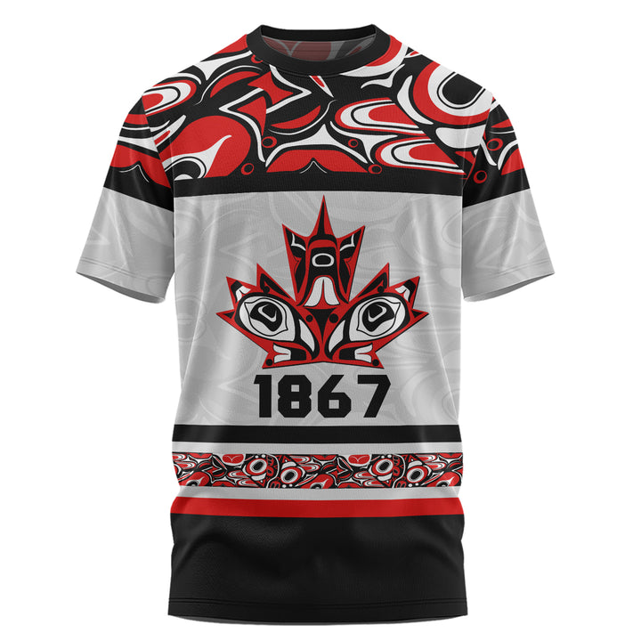 Canada T-Shirt Haida Indigenous Maple Legacy 1867