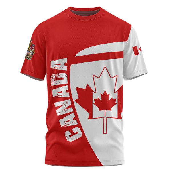 Canada T-Shirt Canada Maple Leafs Half Concept
