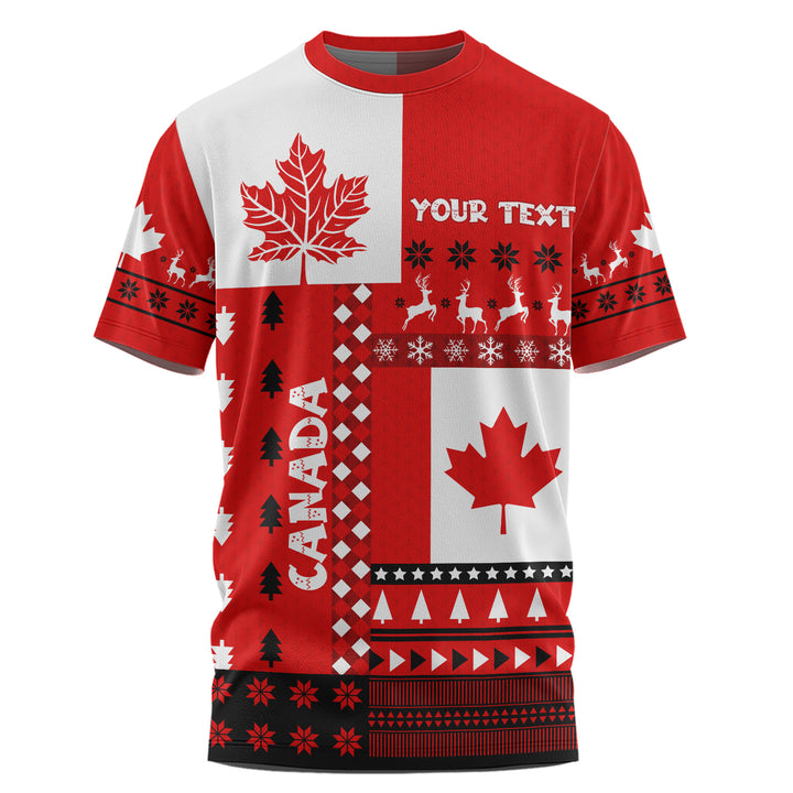Canada Long Sleeve T-Shirt Nordic Maple Christmas Spirit