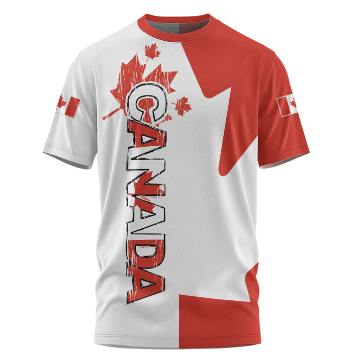 Canada T-Shirt Canada Red And White Boldness
