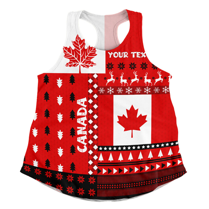 Canada Women Tank Nordic Maple Christmas Spirit
