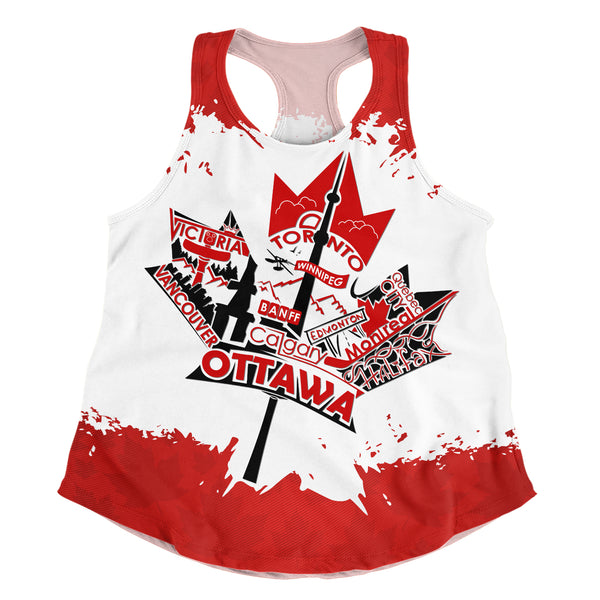 Canada Women Tank Canada Day Maple Pride