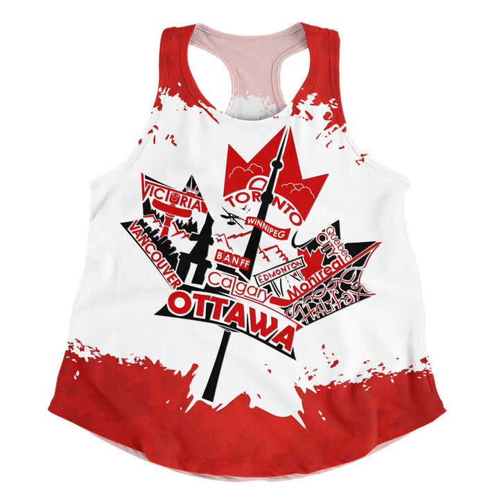 Canada Women Tank Canada Day Maple Pride